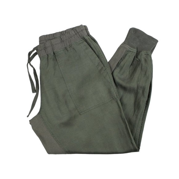 Roots Other - Roots Olive Green Linen Cotton Blend Joggers